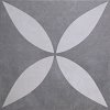 GeoCeramica Ambiente 60x60x4 cm Antracite Flower - per st