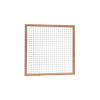 W14301 Hardhout Betonijzertrellis maas 7,5x7,5 cm in raamwerk 4,5x7 cm 180x180 cm