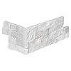 Stone panels Hoek (40+20)x15x1,5-2,5 cm White Marble (1st. per set)