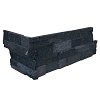 Stone panels Hoek (40+20)x15x1,5-2,5 cm Grey Black Lava