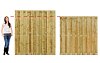 W306495 Jumbo scherm 15-planks 180x200 cm (BxH), recht verticaal