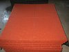 Rubbertegel 100x100x4,3 cm rood