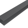 WEO35-60 Alu F-profiel Dark Grey 65x80mm  L-300 cm RAL7022