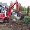 1e dag - Huur minirupskraan (zonder man) 2,5 TON