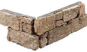 Stone Panels Hoekstuk (40+20)x15x3-4 cm Rustic Sand