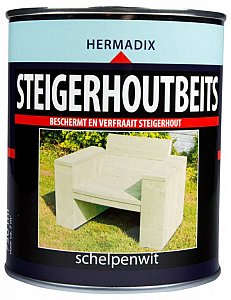 Steigerhoutbeits Schelpenwit, 2500 ml