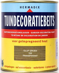 Tuindecoratiebeits transparant 763 Olijf groen, 750 ml