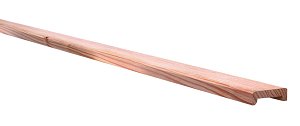 W1011341 Douglas geschaafde afdeklat met sponning  28x85x1800 mm, onbehandeld