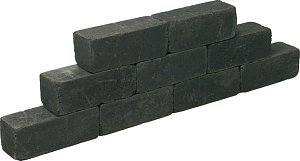 Blockstone getrommeld 15x15x30 cm Black