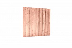 W42006 Douglas fijnbezaagd plankenscherm 19-planks 15x140 mm 180x180 cm, onbehandeld**