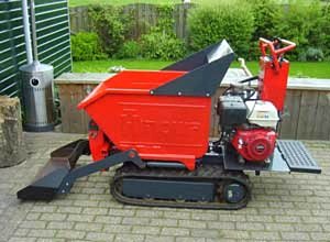 1e dag - Huur motorkruiwagen met voorlader (zonder man)  450 liter