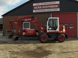 Huur bandenkraan (zonder man) 8 TON