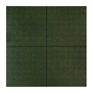 Rubbertegel 100x100x4,3 cm groen