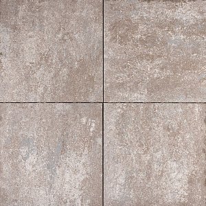 Trippel T 60x60x4 cm Bruin nuance - per 6 st