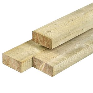 T2.10442F Vuren Regel timmerhout geimpregneerd 45x95x4200 mm geschaafd 4rh