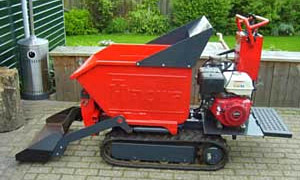 1e dag - Huur motorkruiwagen met voorlader (zonder man)  450 liter