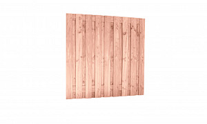 W42006 Douglas fijnbezaagd plankenscherm 19-planks 15x140 mm 180x180 cm, onbehandeld**